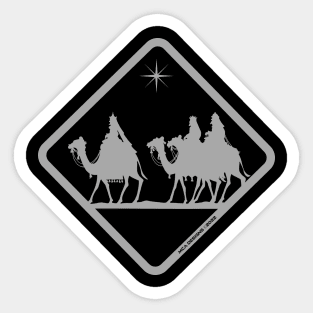 Three Kings Crossing -S Sticker